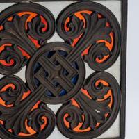 Three stained glass windows