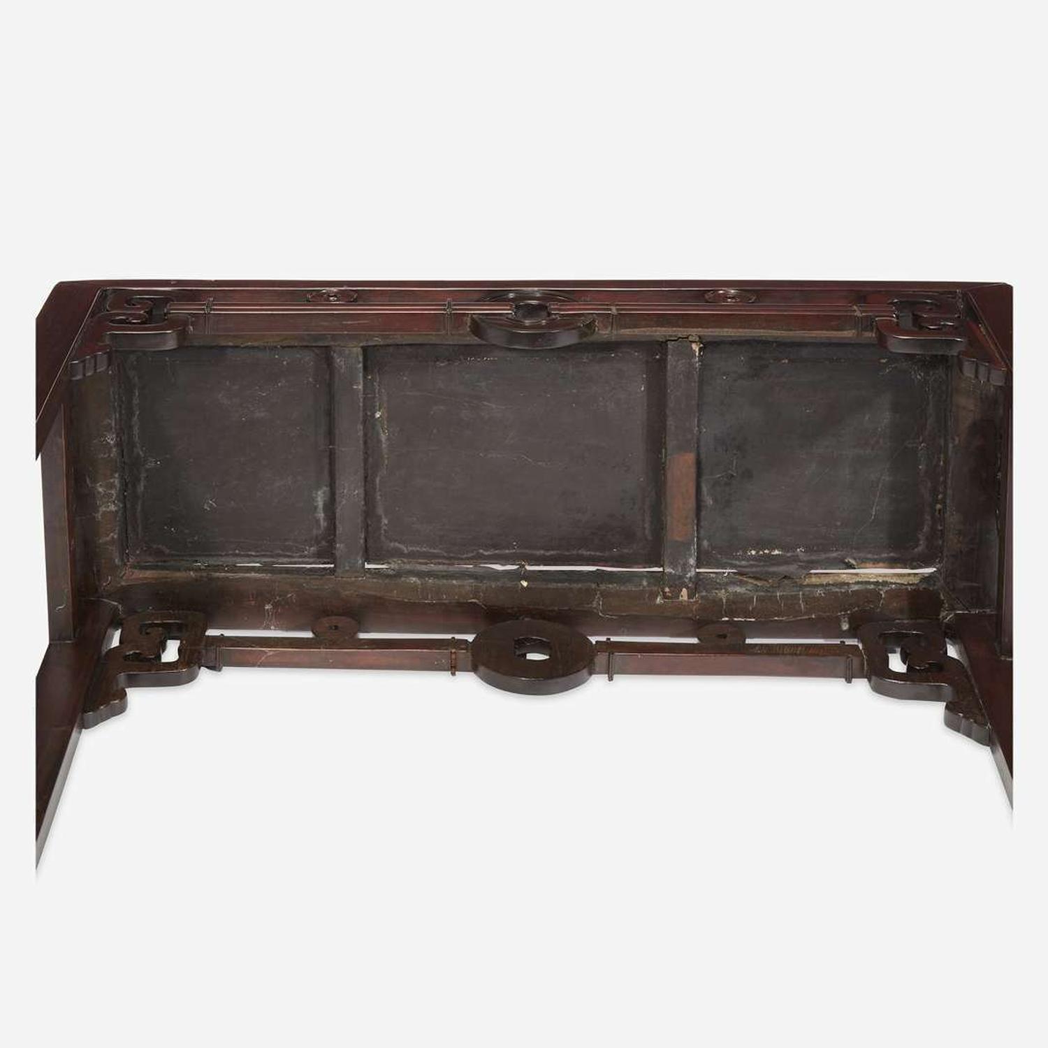 A Chinese hardwood side table 19th/early 20th century