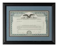 A Cleveland Professional Basketball Company Stock Certificate