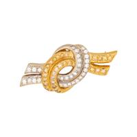 DIAMOND KNOT BROOCH