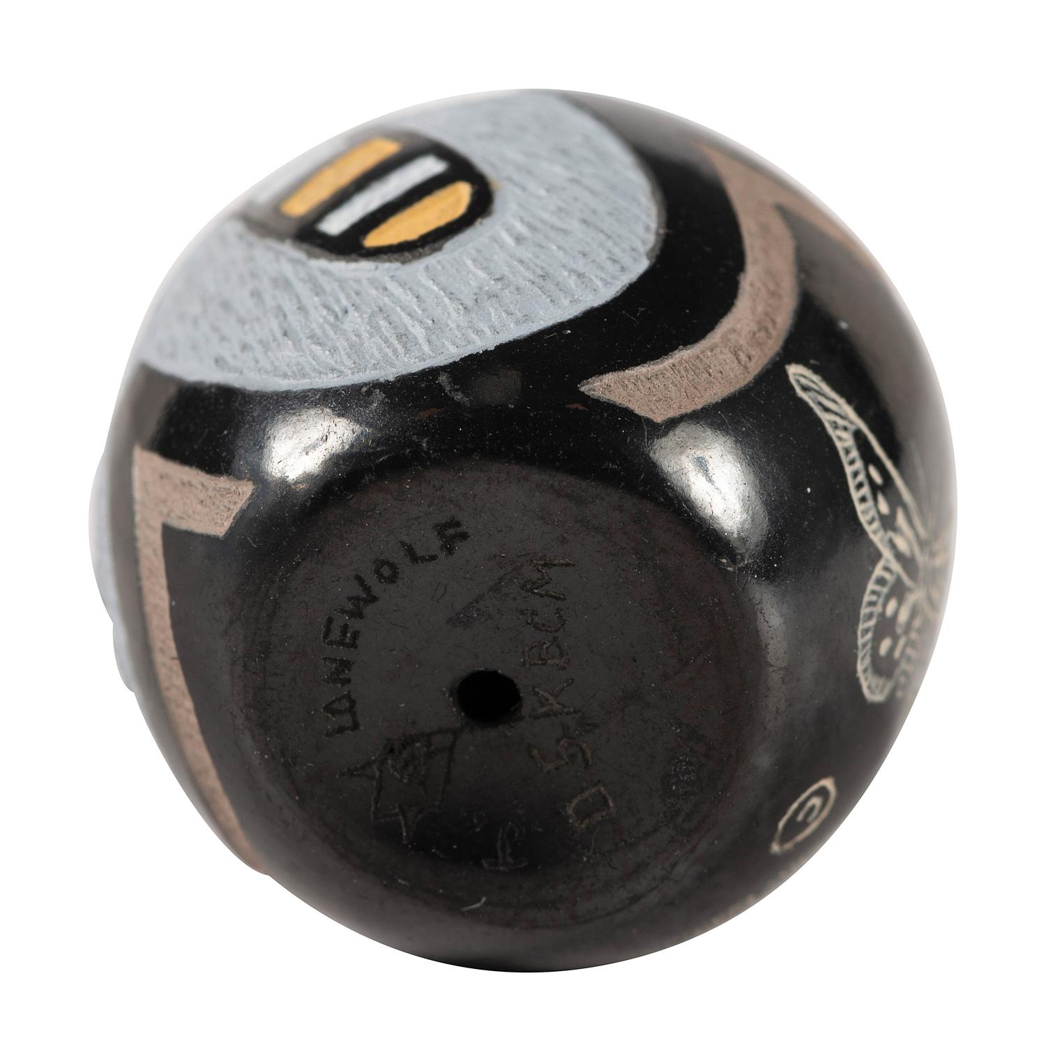 Miniature Sgraffito Pottery Seed Jar