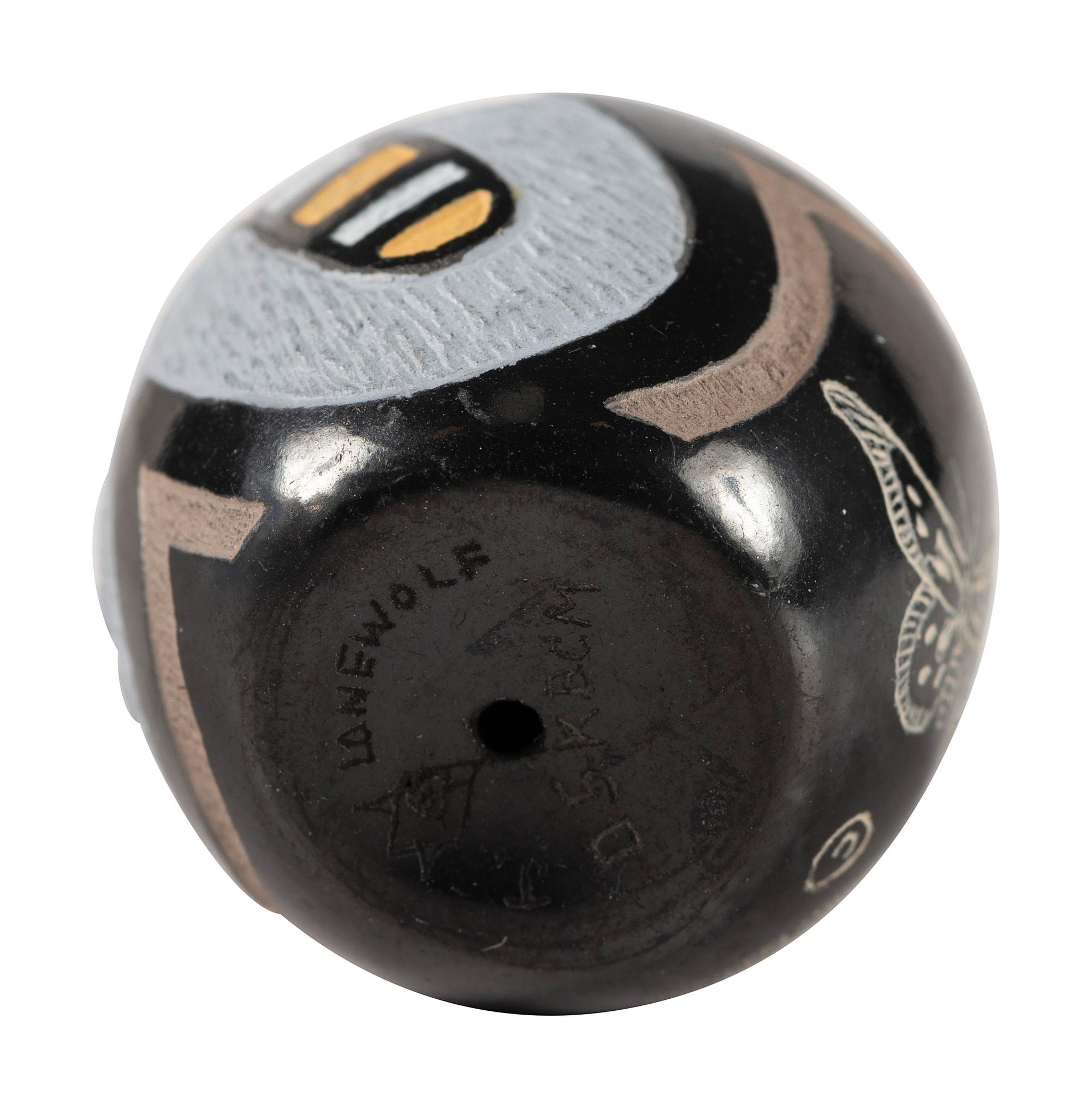 Miniature Sgraffito Pottery Seed Jar