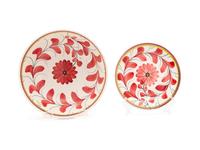 A Richard Ginori Glazed Ceramic Bowl and Eight Plates — 20TH CENTURY