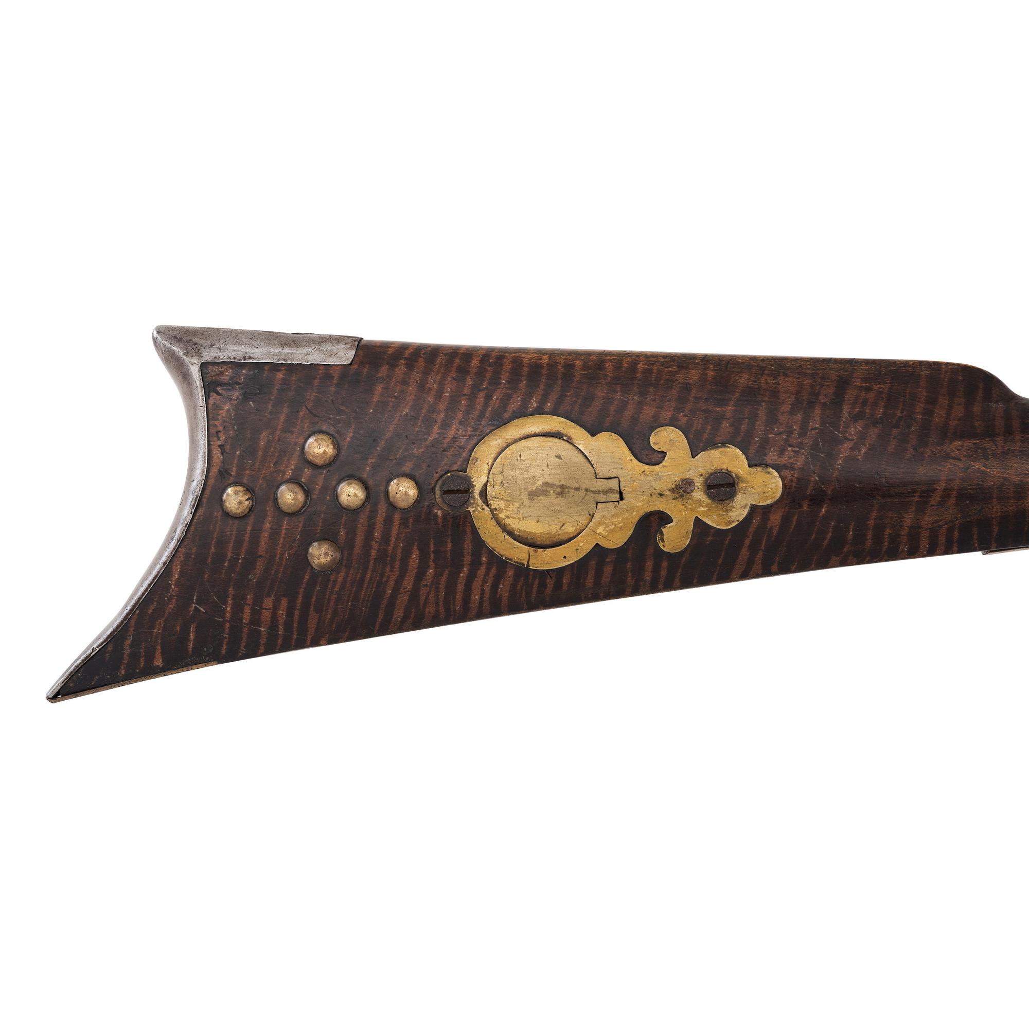 Shortened and Native Decorated Leman Percussion Trade Rifle