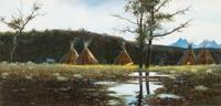 Steven O'Donnell Scott, (American, b.1938), Indian Camp