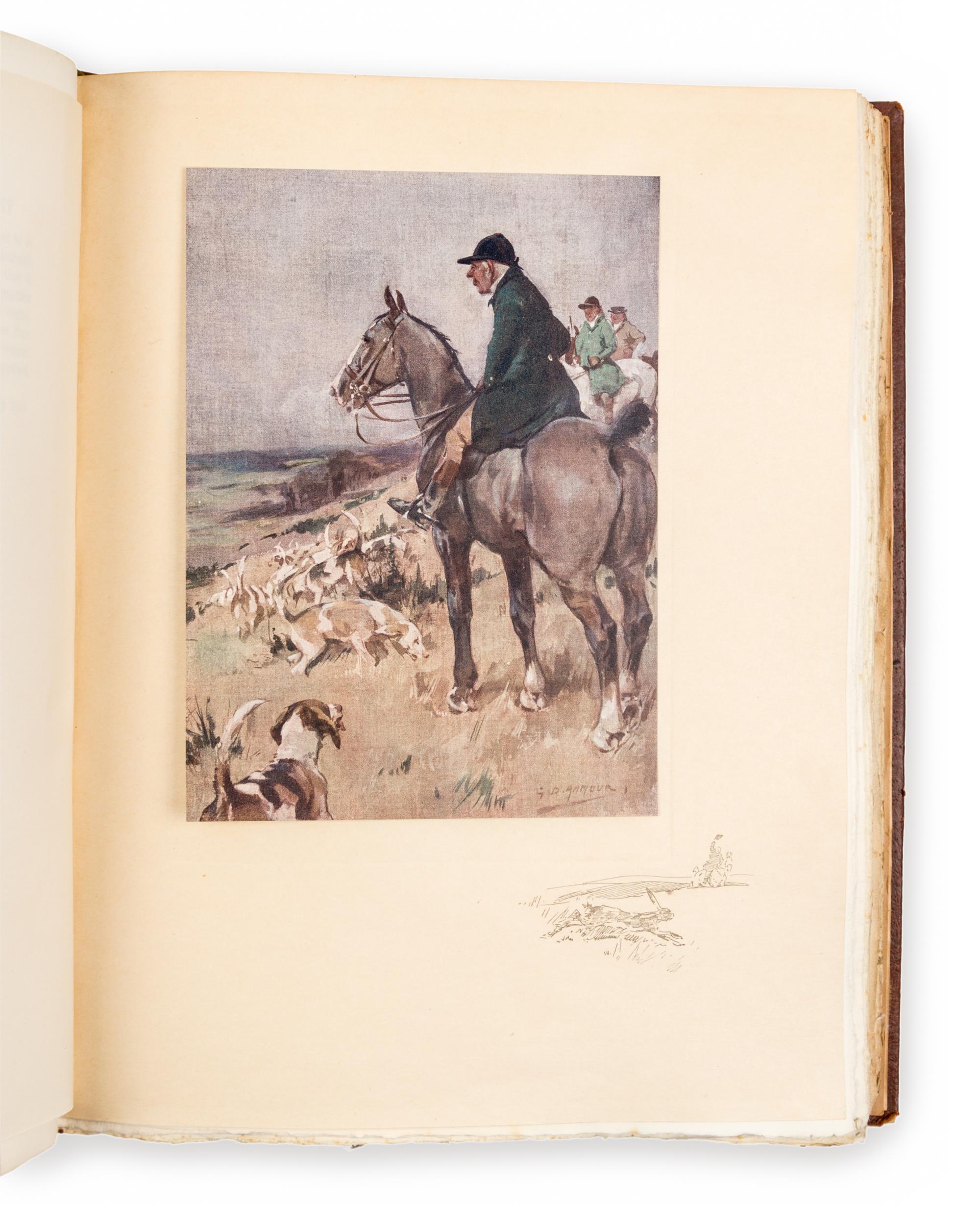 CUMING, Edward William Dirom. -- ARMOUR, G. Denholm, illustrator. British Sport Past and Present. London: Hodder and Stoughton, 1909.