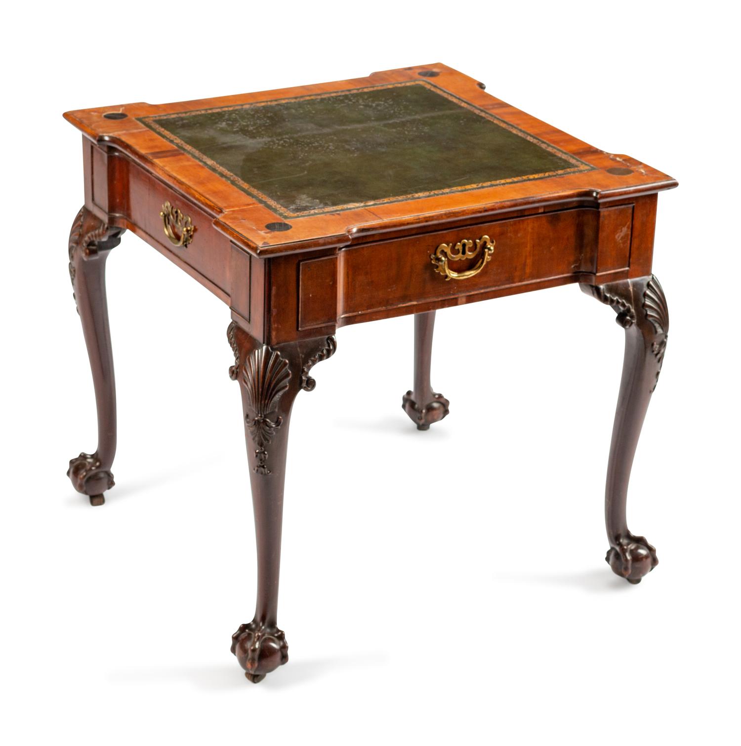 A George II Style Mahogany Games Table — 19TH CENTURY