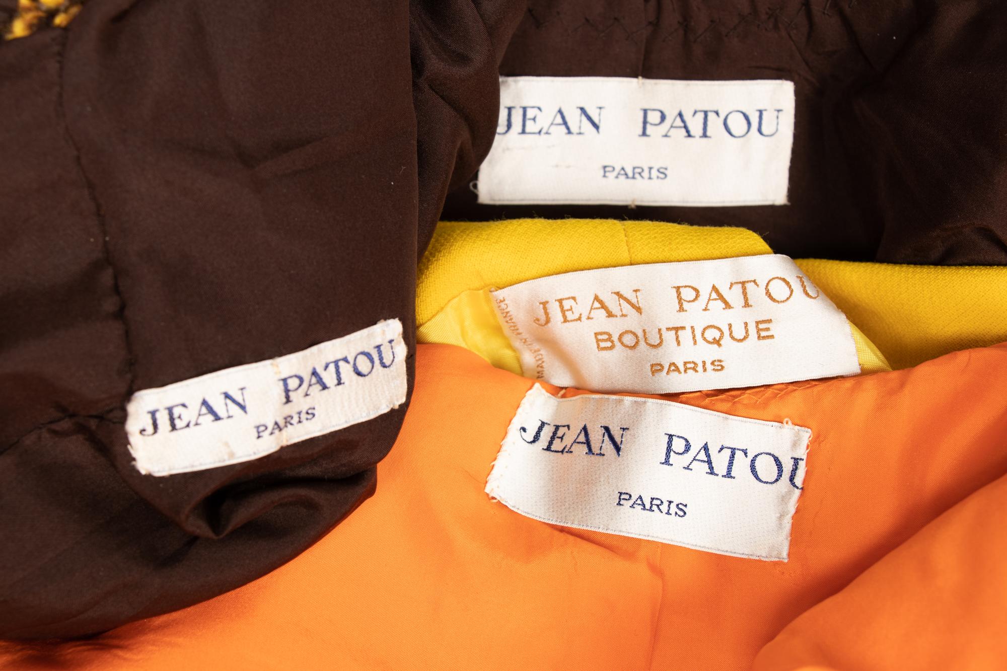 Group of Jean Patou Haute Couture and Boutique Items, 1960-70s