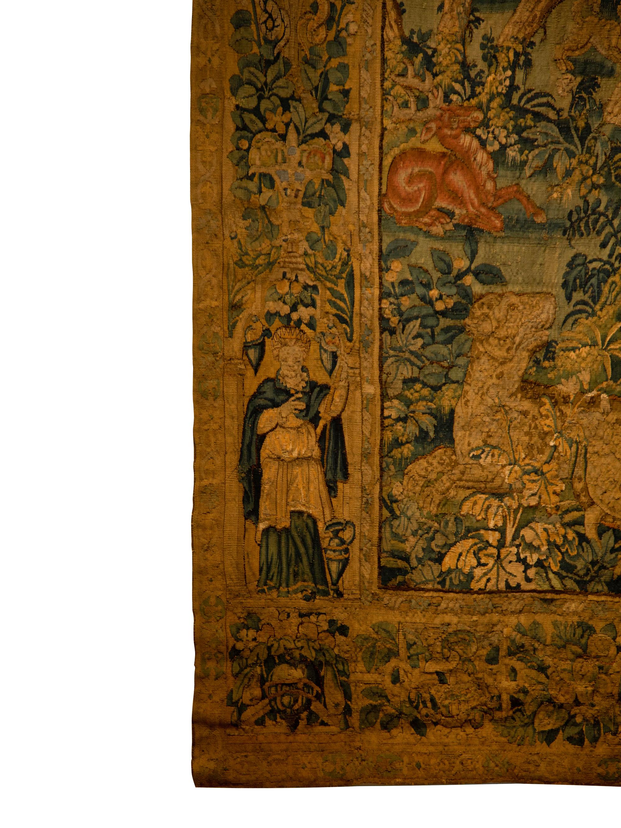 A Flemish Wild Park Wool Tapestry — 16TH CENTURY