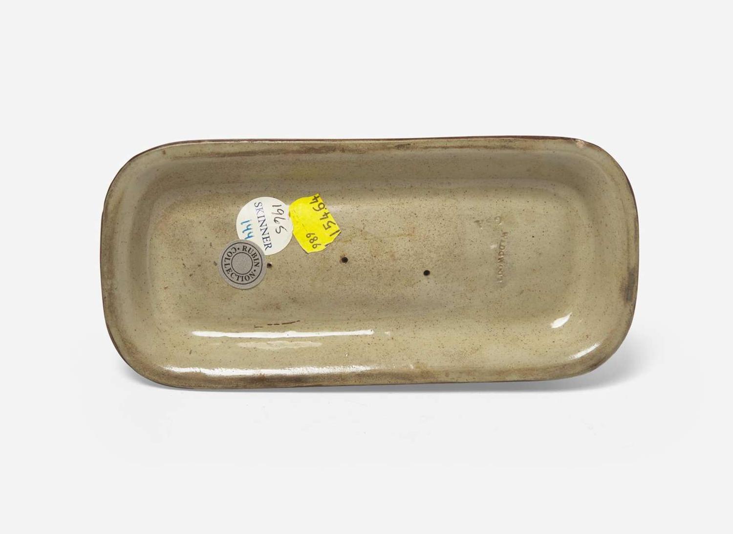 A Wedgwood Majolica Figural Jewel Tray, UK, 1872