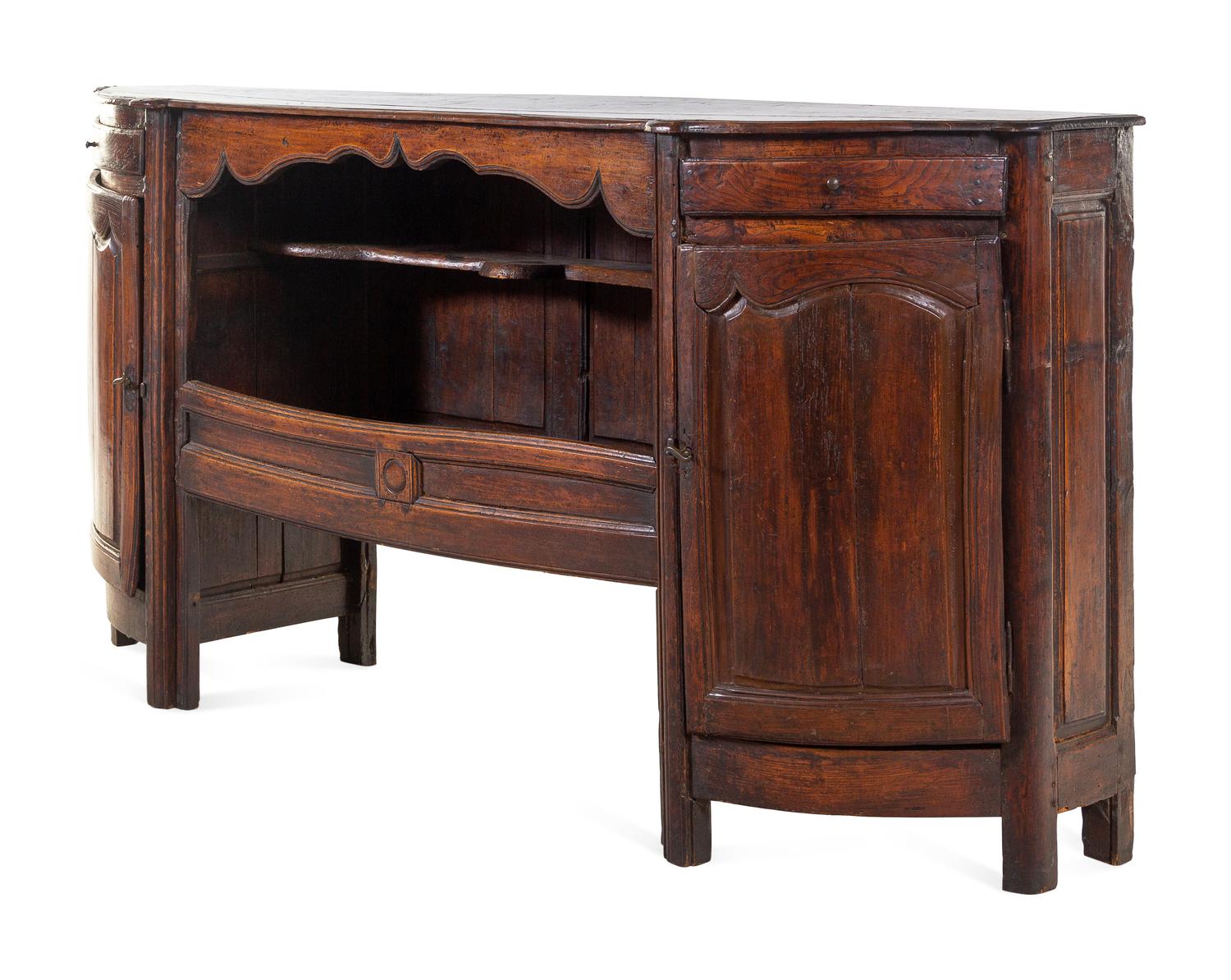 A French Provincial Carved Oak Sideboard