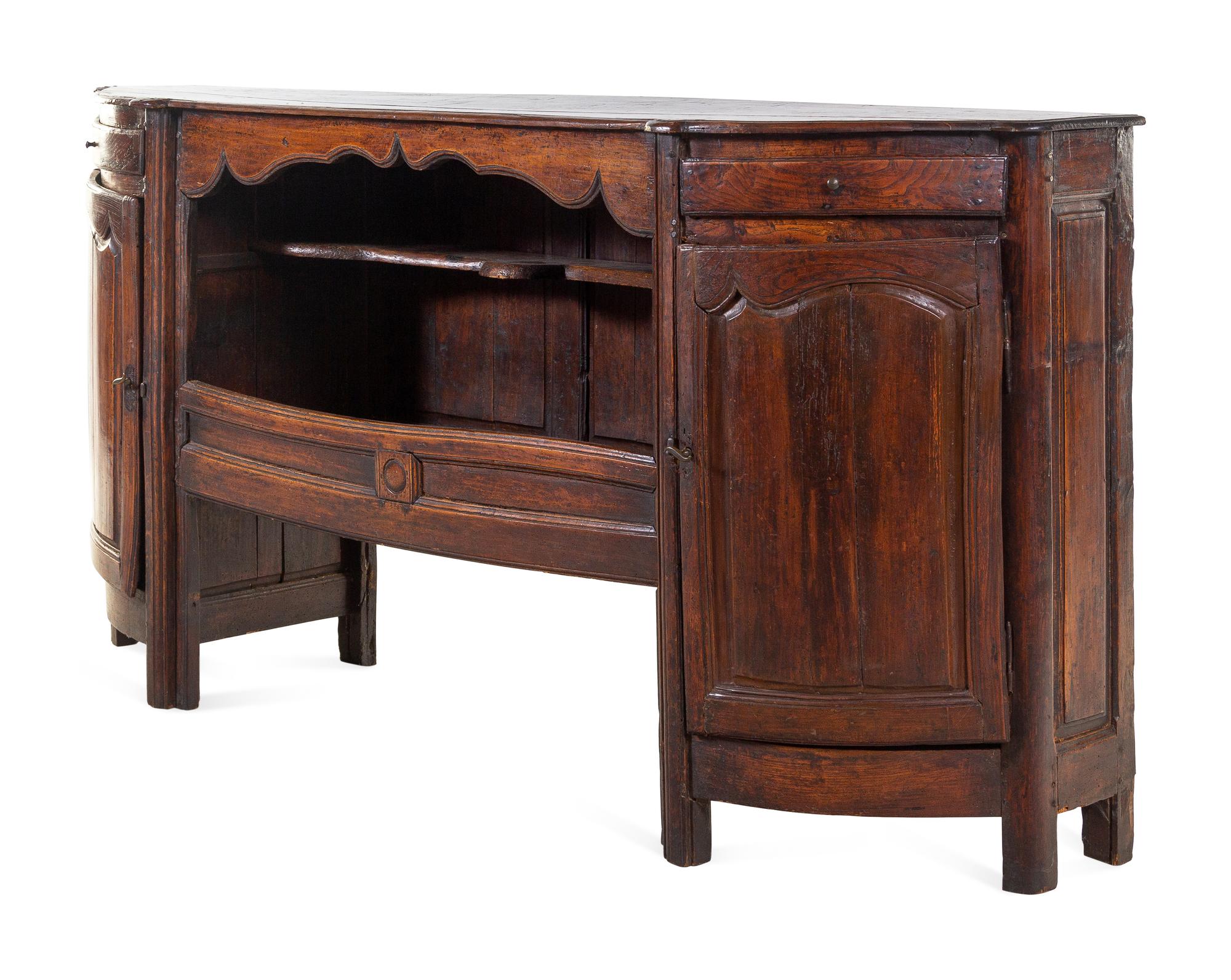 A French Provincial Carved Oak Sideboard