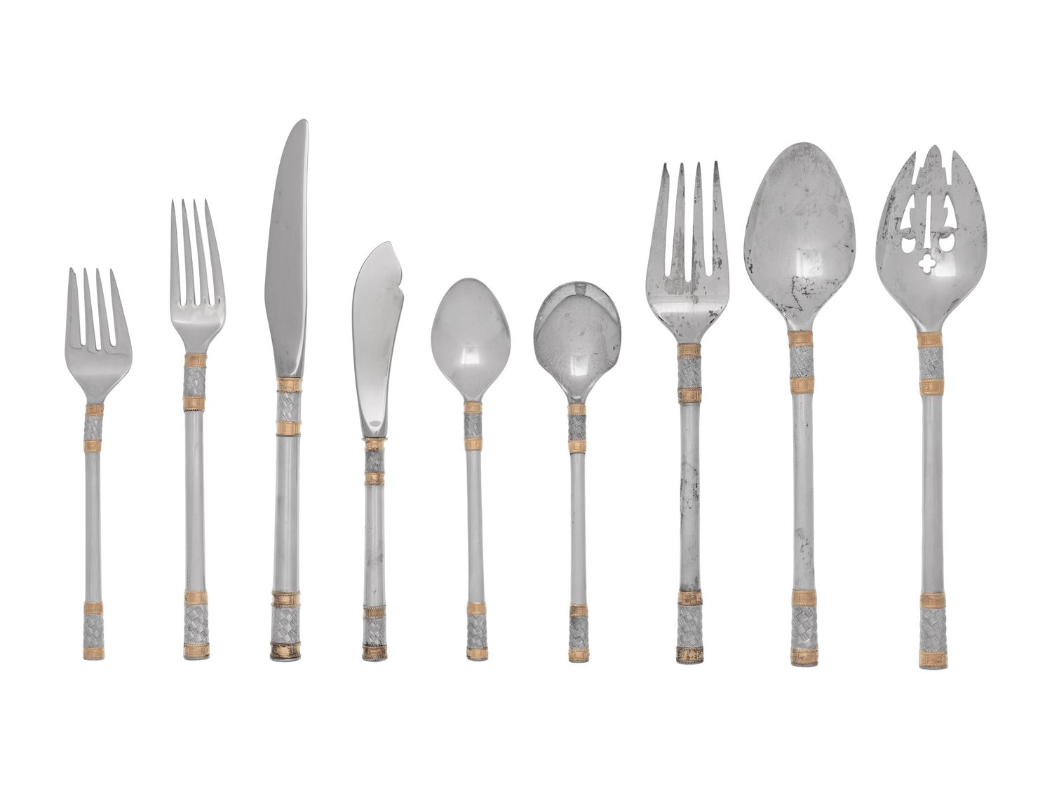 An American Silver Flatware Service