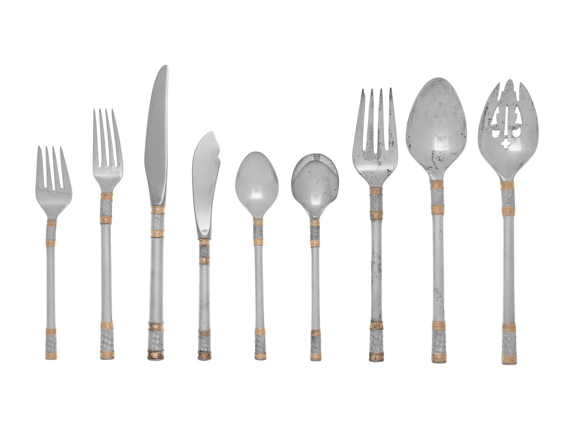 An American Silver Flatware Service
