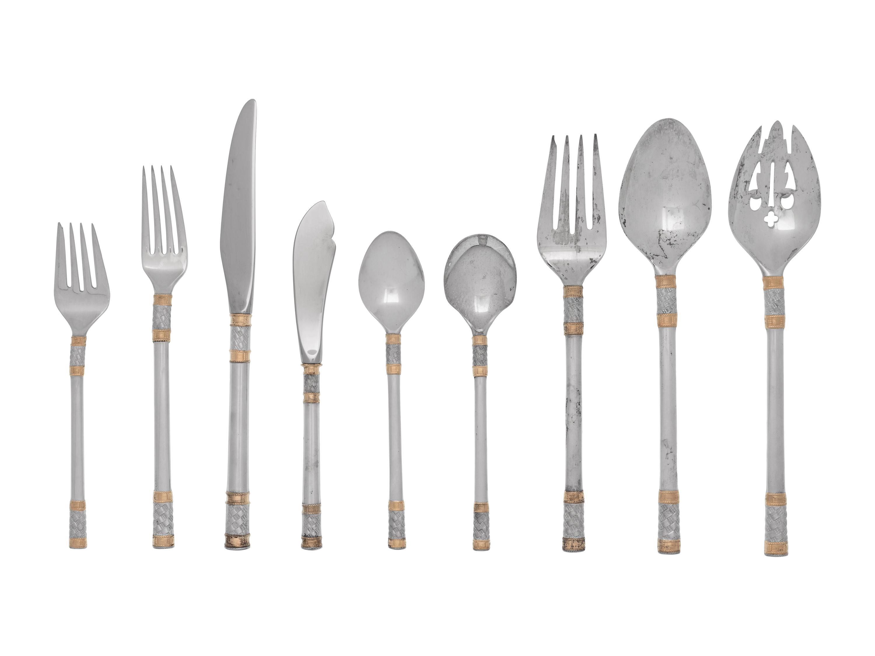 An American Silver Flatware Service