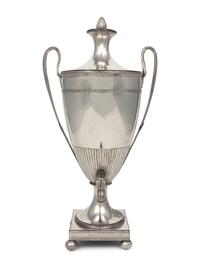 An English Silver-Plate Tea Urn