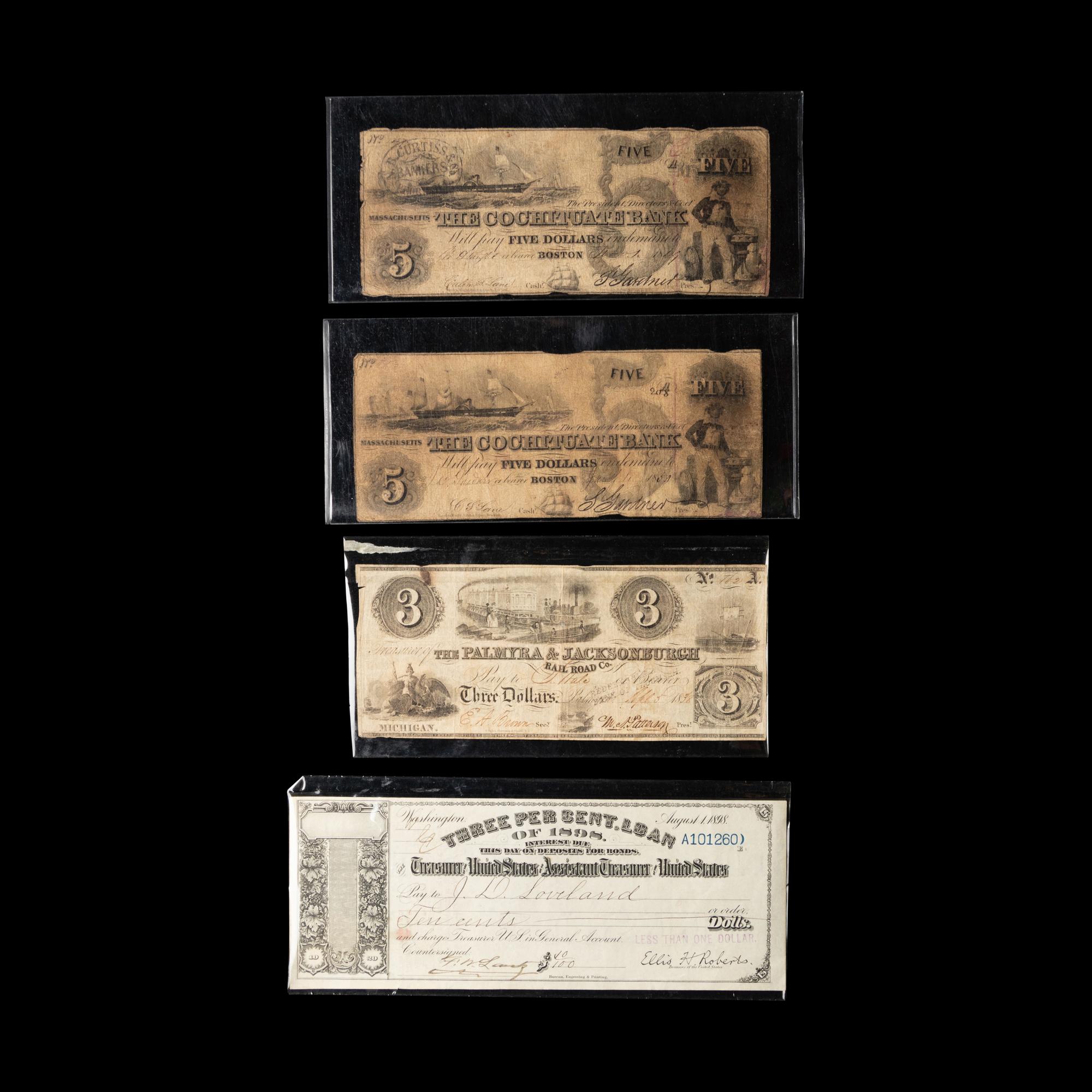 [OBSOLETE] A Group of Three Obsolete Banknotes