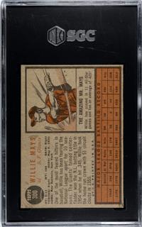 A Group of 1962 Topps Mickey Mantle and Willie Mays Baseball Cards