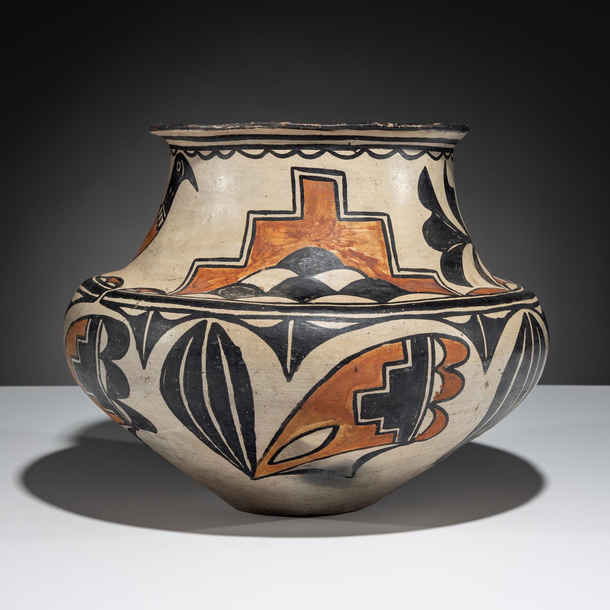 Polychrome Pottery Olla