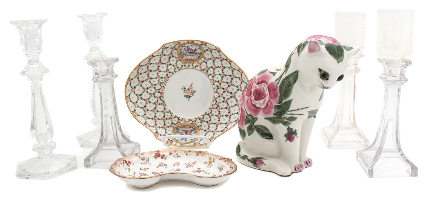 A Collection of Decorative Articles Height of first 9 inches.