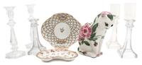 A Collection of Decorative Articles Height of first 9 inches.