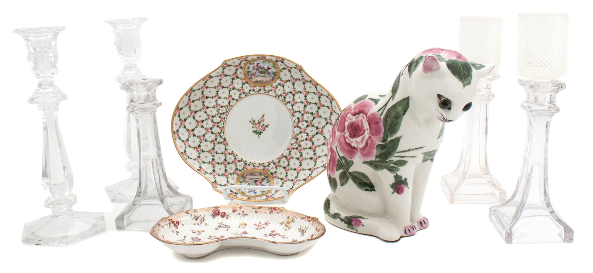 A Collection of Decorative Articles Height of first 9 inches.