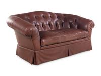 A Leather Upholstered Chesterfield Sofa