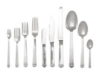An Extensive Tiffany and Co. Silver Flatware Service