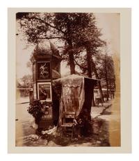 A group of four photographs ( Á la Coquille d'Or, rue de la Sourdière, 4e, 1908; Pavilion du Hanovre, boulevard des Capucines 33 , 1913; Fête du Trône , 1914; Fleurs [Boulevard Saint Michel] , 1926-1927)