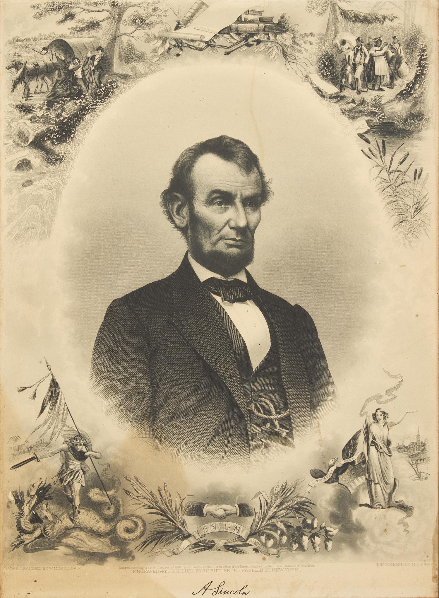 [Lincoln, Abraham] Group of Four Prints