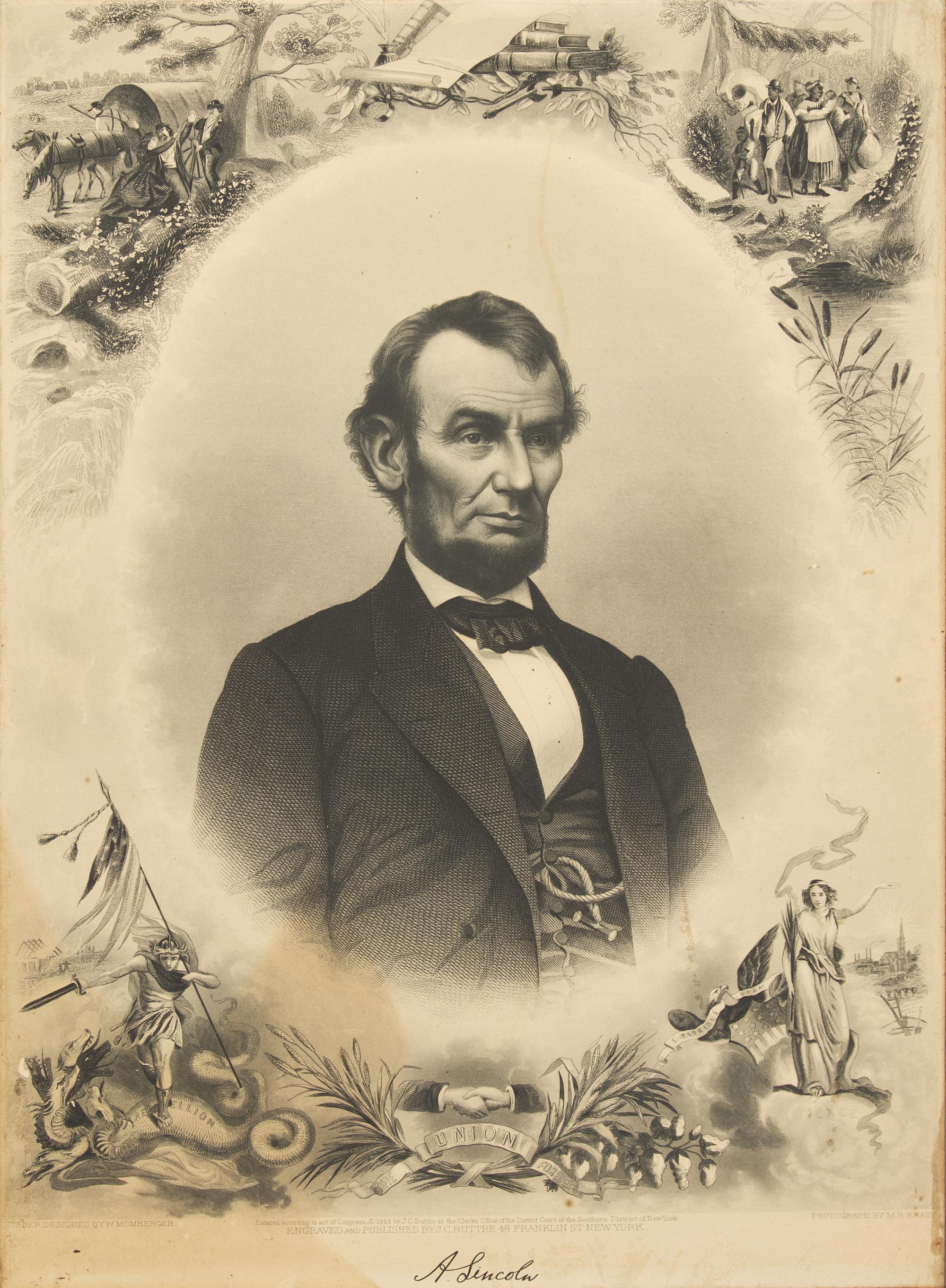 [Lincoln, Abraham] Group of Four Prints