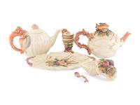 A Group of Fitz and Floyd Seashell-Themed Ceramic Articles