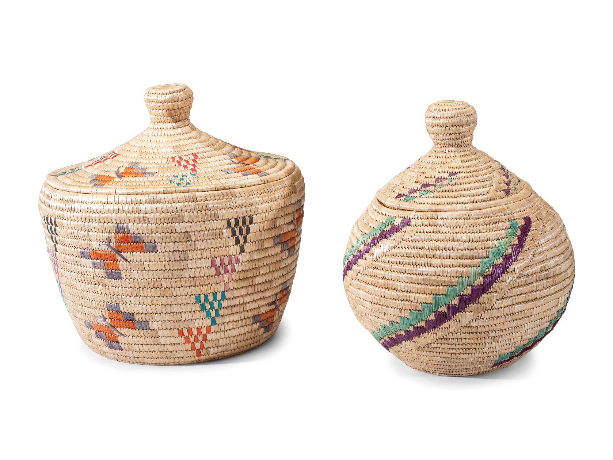 Alaska Native Lidded Baskets
