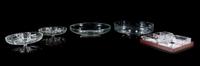 A Group of Five Glass Serving Articles — 20TH CENTURY