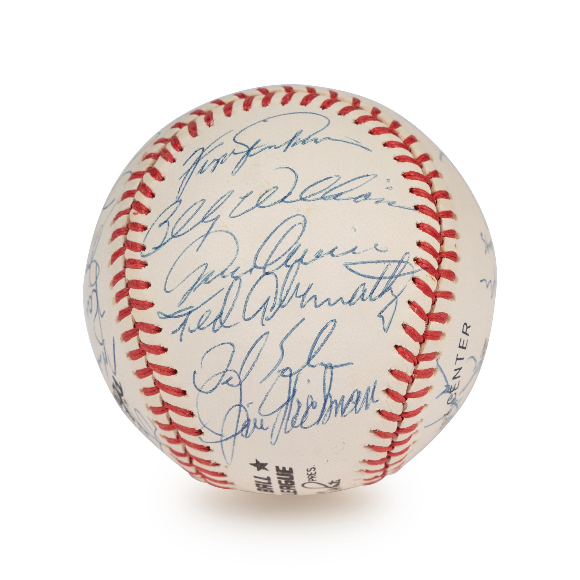 A 1969 Chicago Cubs Team Signed Autograph Baseball (Beckett Authentication Services Letter),