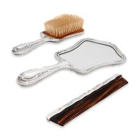 An American Silver Three-Piece Dresser Set