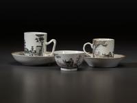 Six Chinese Export Porcelain 'Quaker Farmer' Articles