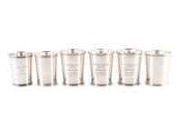 Six American Silver Julep Cups