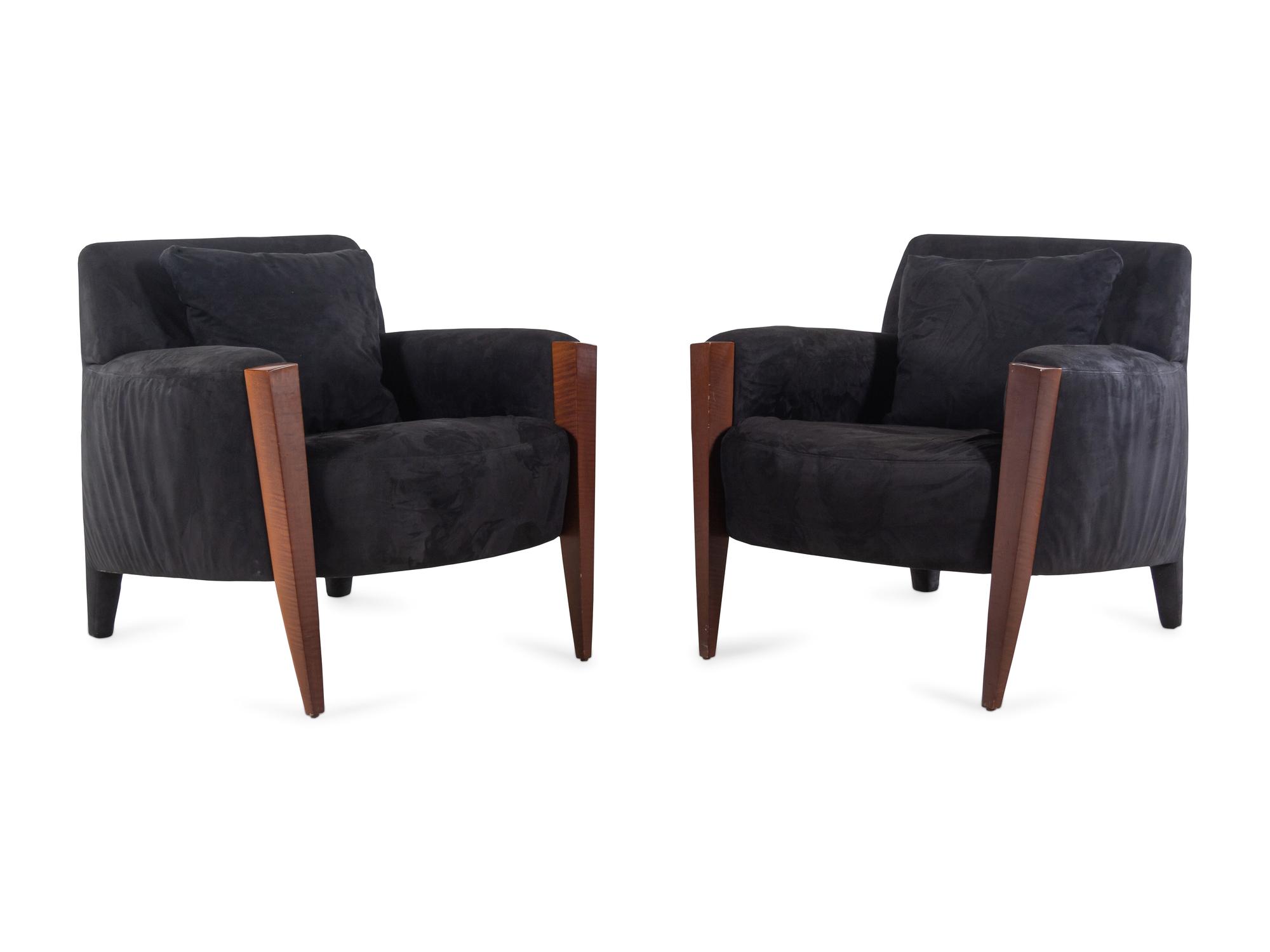 A Pair of RB Gorman Lounge Chairs Retailed by Manifesto