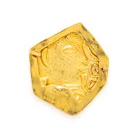 JEAN COCTEAU, HIGH KARAT GOLD 'LE PROFIL' BROOCH