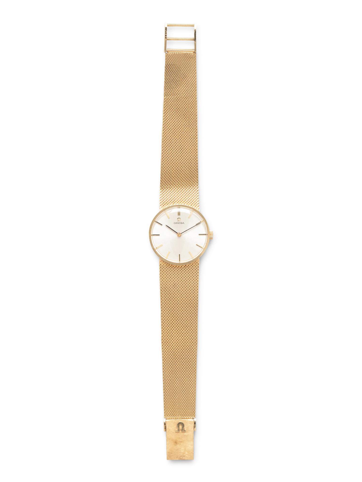 OMEGA, 14K YELLOW GOLD WATCH