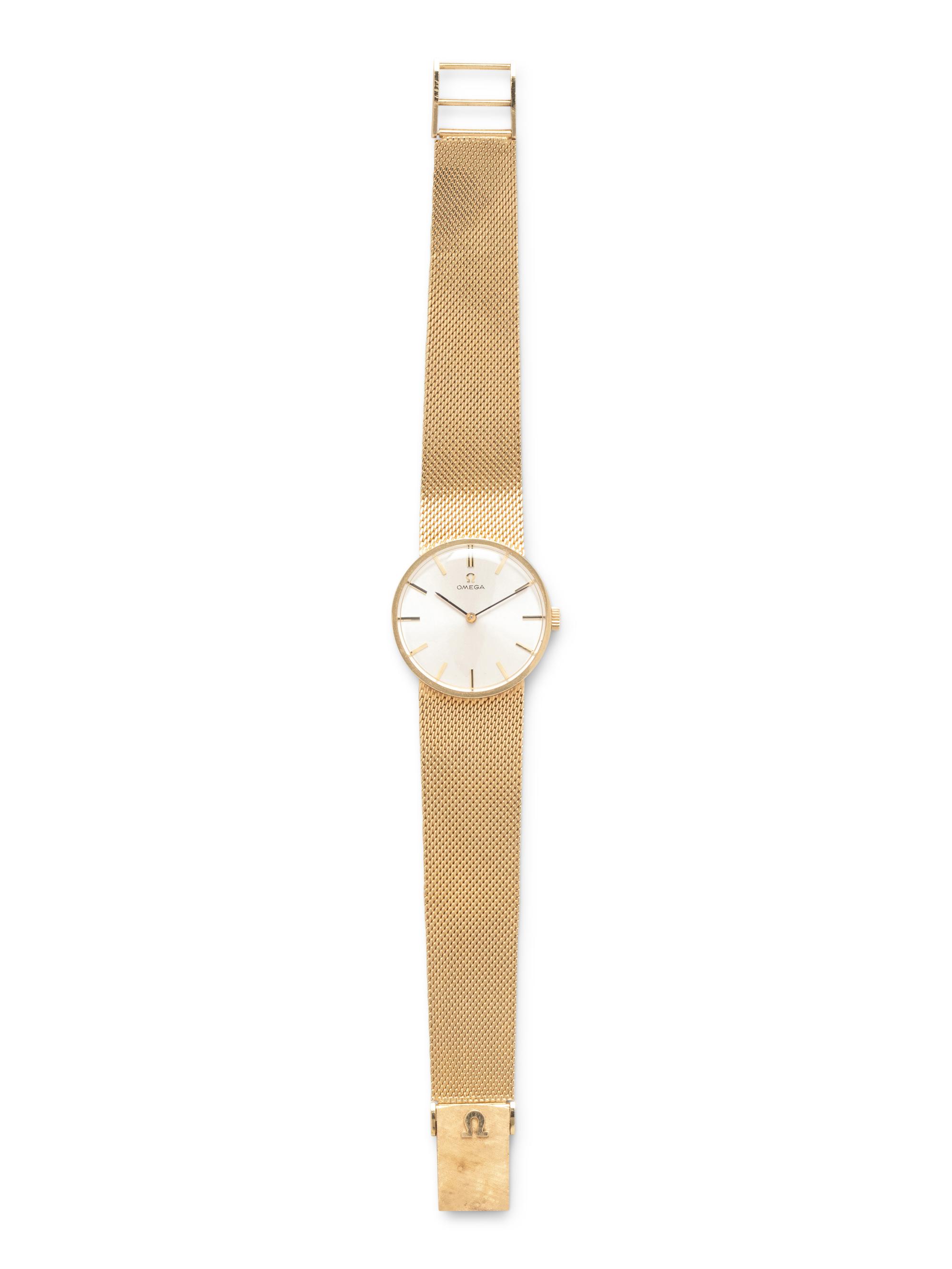 OMEGA, 14K YELLOW GOLD WATCH