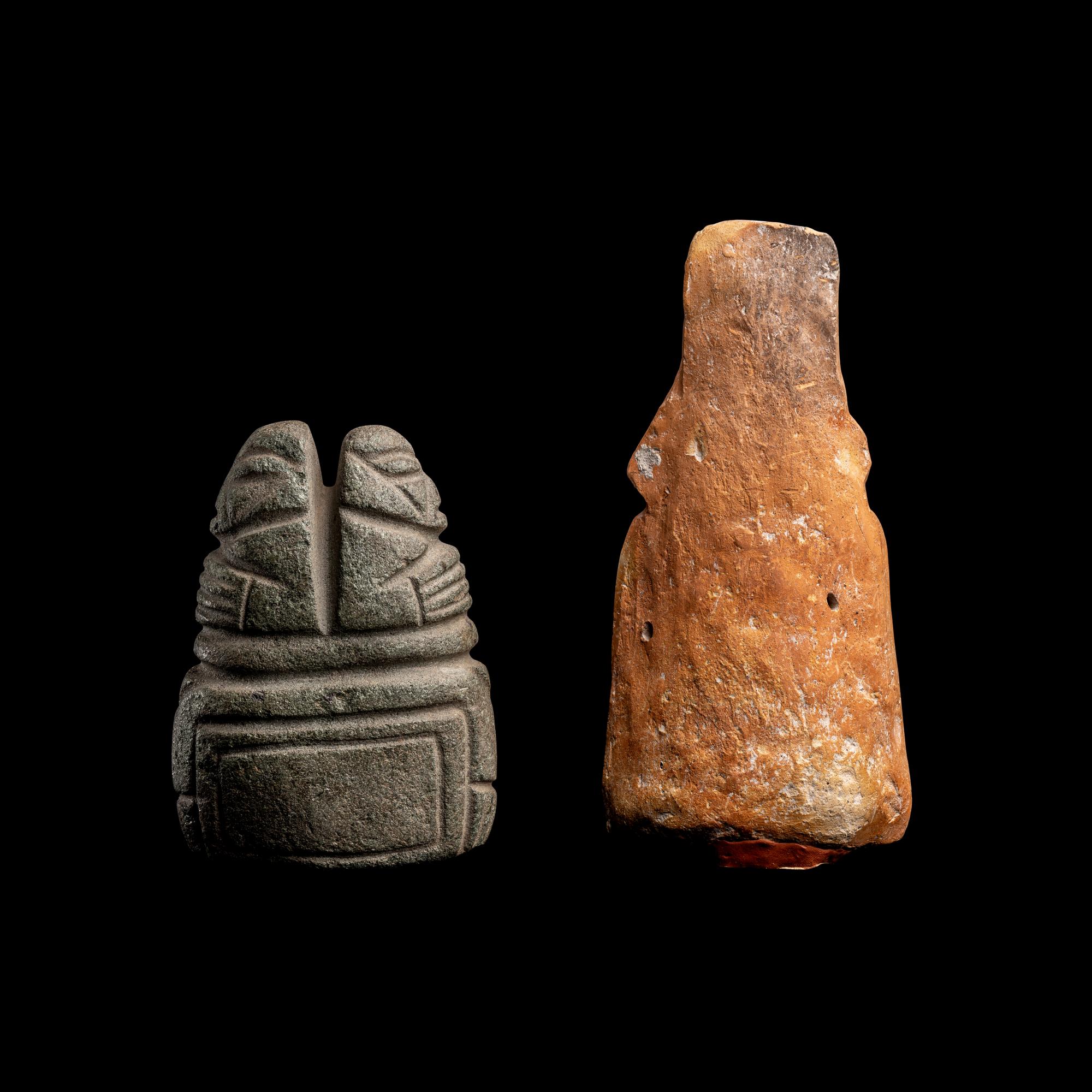 Two Pre-Columbian Objects