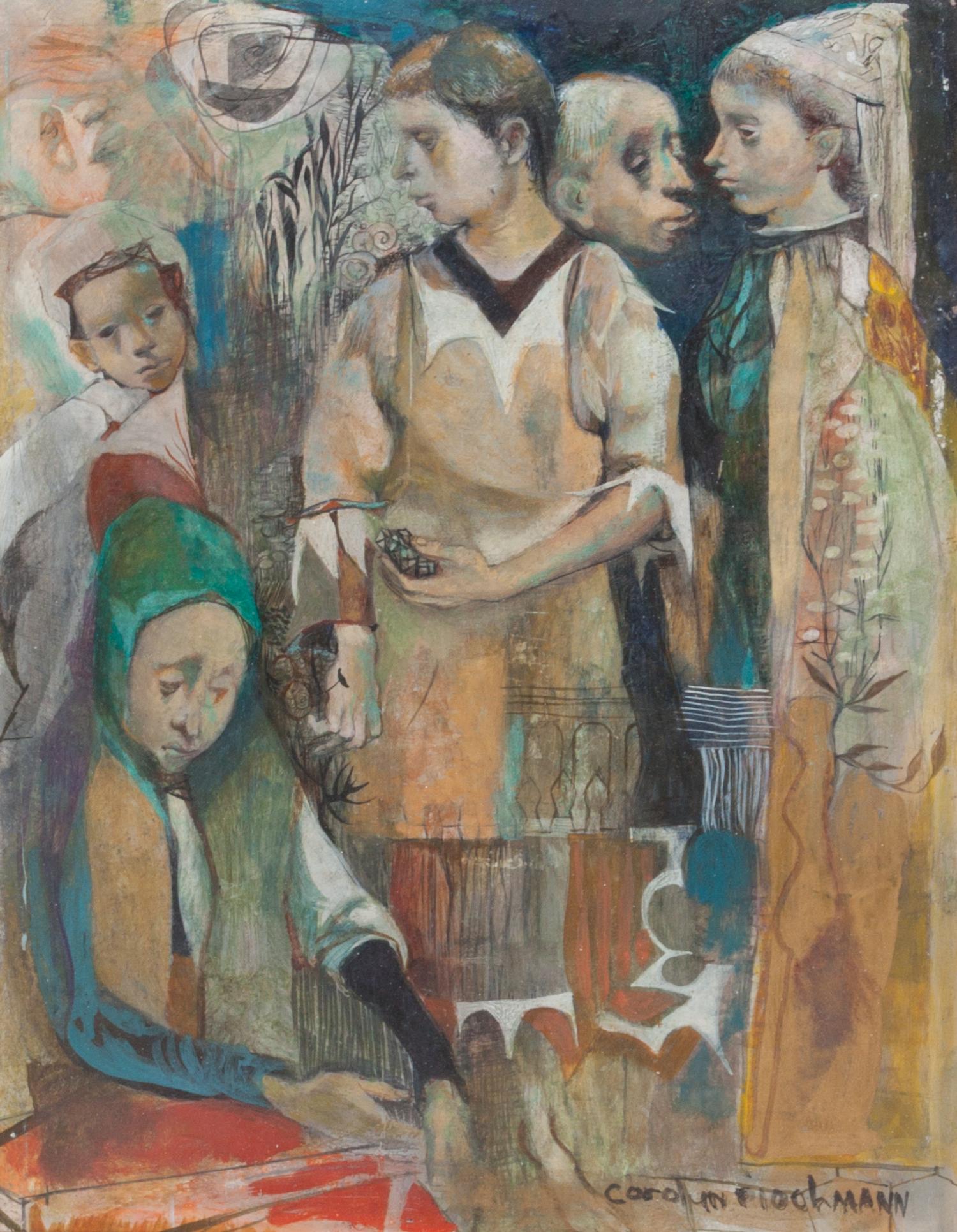 Carolyn Plochmann, (American, b. 1926), Five Figures