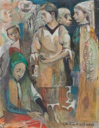 Carolyn Plochmann, (American, b. 1926), Five Figures