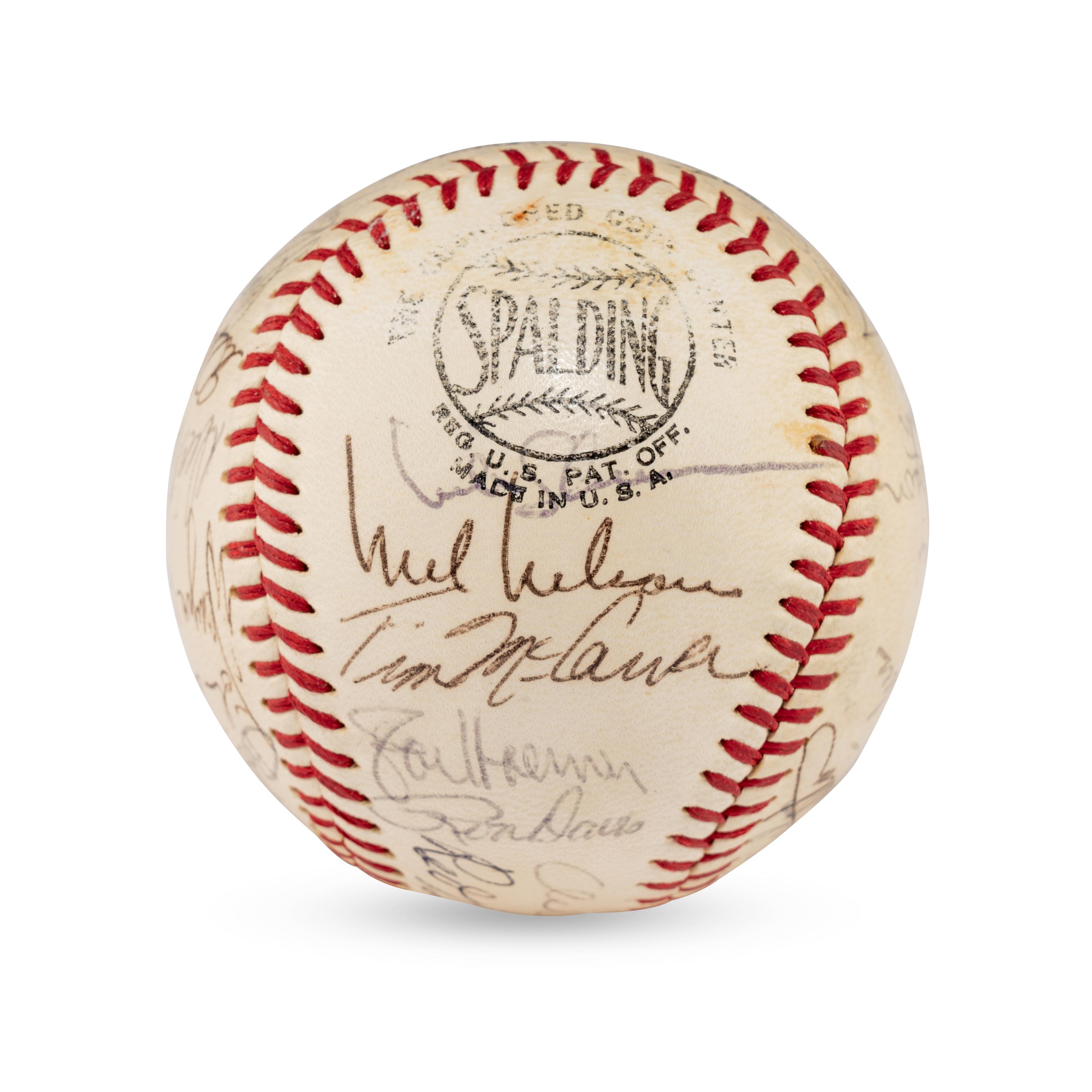 A 1968 St. Louis Cardinals Team Signed Autograph Baseball