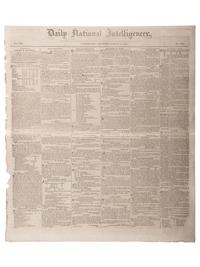 [SLAVERY & ABOLITION]. Advertisements for the return of freedom seekers published in 7 issues of The National Intelligencer . Washington, DC: 1831-1858.