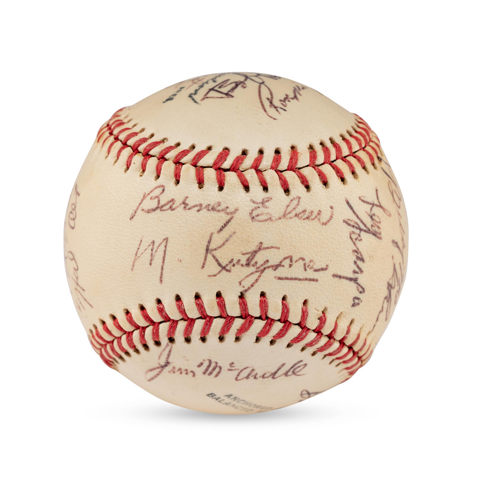 A 1955 Allentown Cardinals Team Signed Autograph Baseball