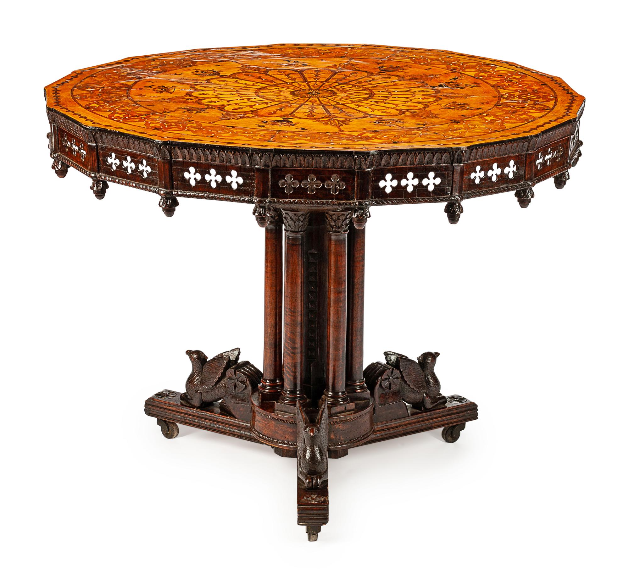 An Italian Marquetry Center Table