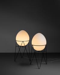 Pair of Uovo Floor Lamps